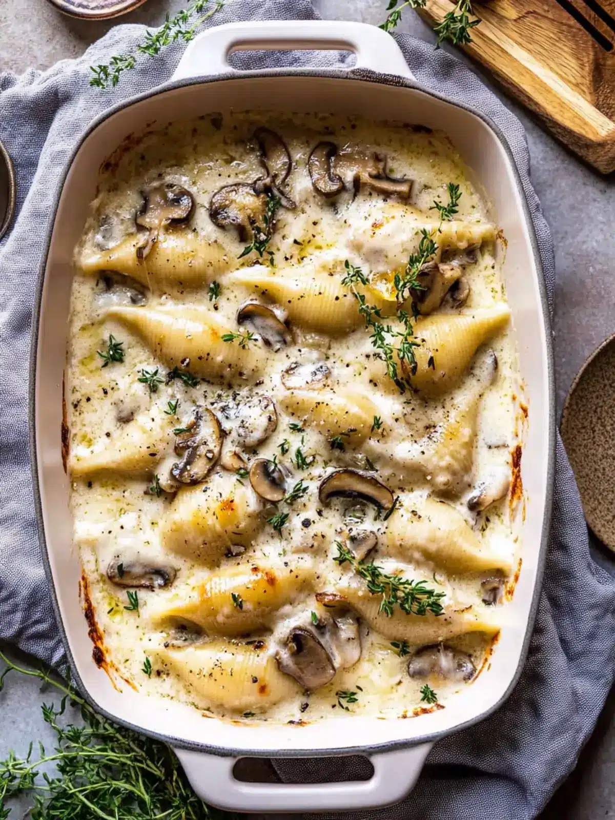 Creamy White Wine Mushroom Stuffed Shells Easy Comfort Food 2 Creamy White Wine Mushroom Stuffed Shells