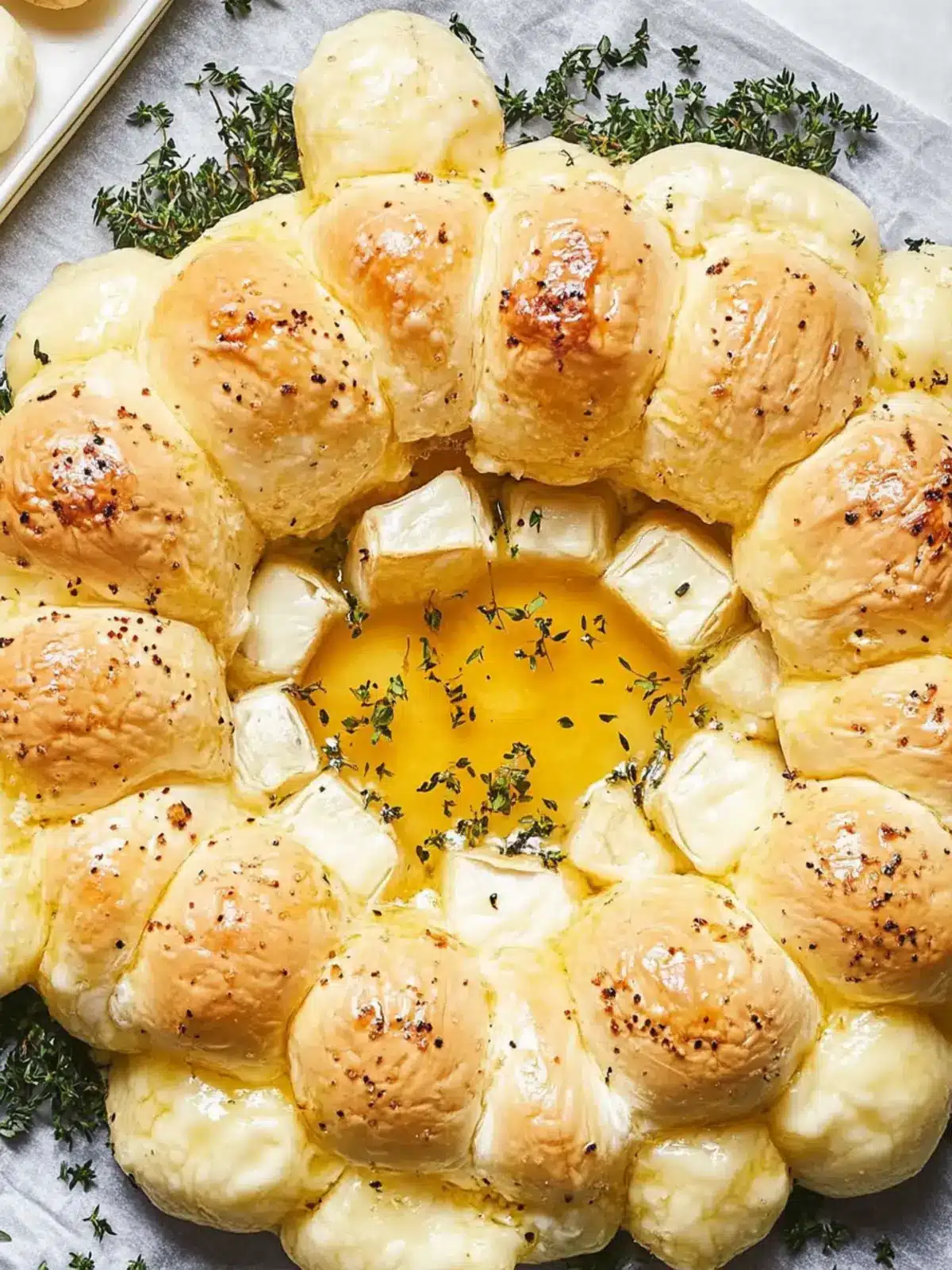Baked Brie Wreath