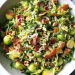 Delicious Shaved Brussels Sprout Salad with Crispy Bacon Magic 10 Shaved Brussels Sprout Salad with Crispy Bacon, Parmesan, and Toasted Walnuts