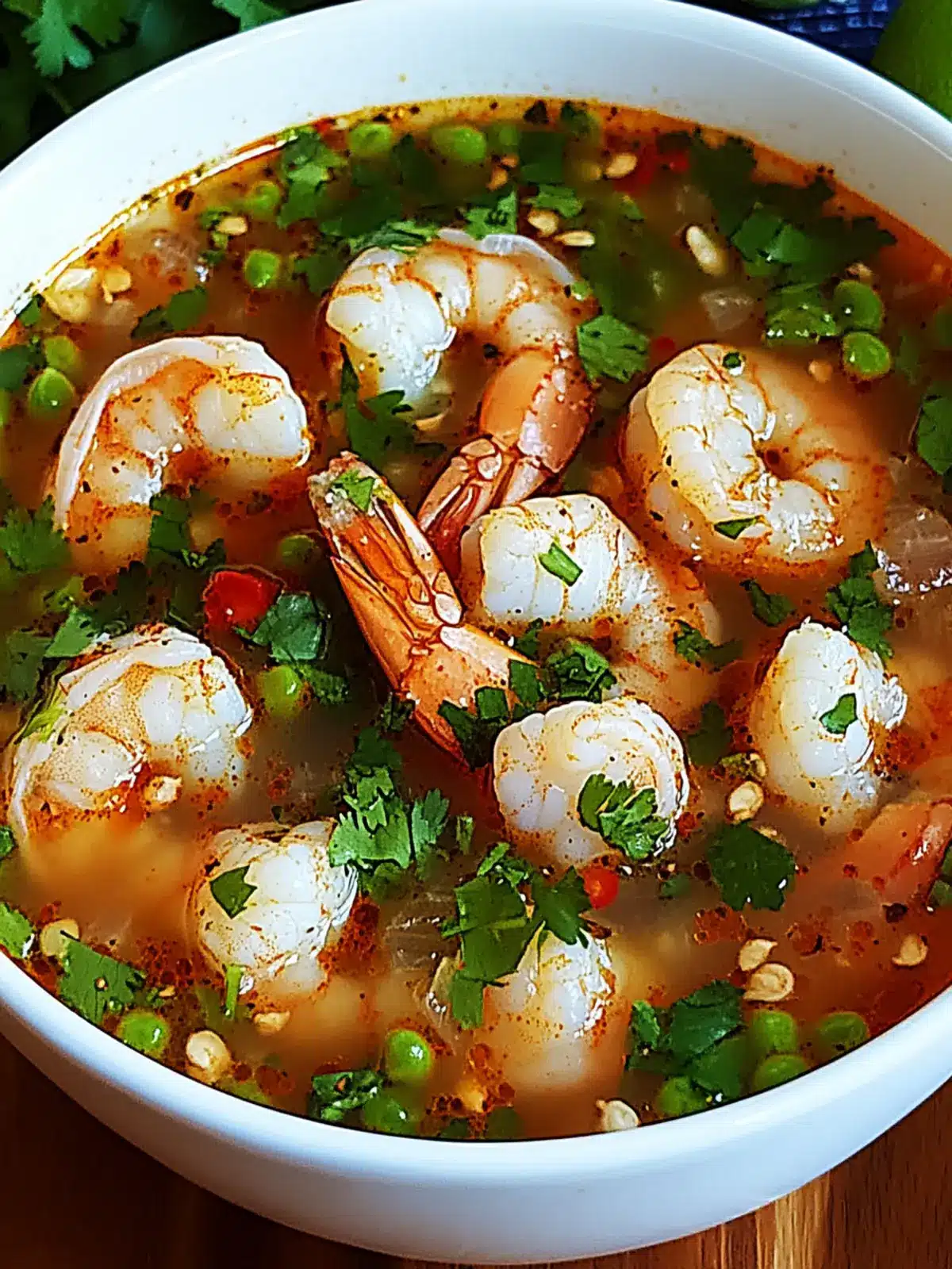 Quick and Spicy Shrimp Soup