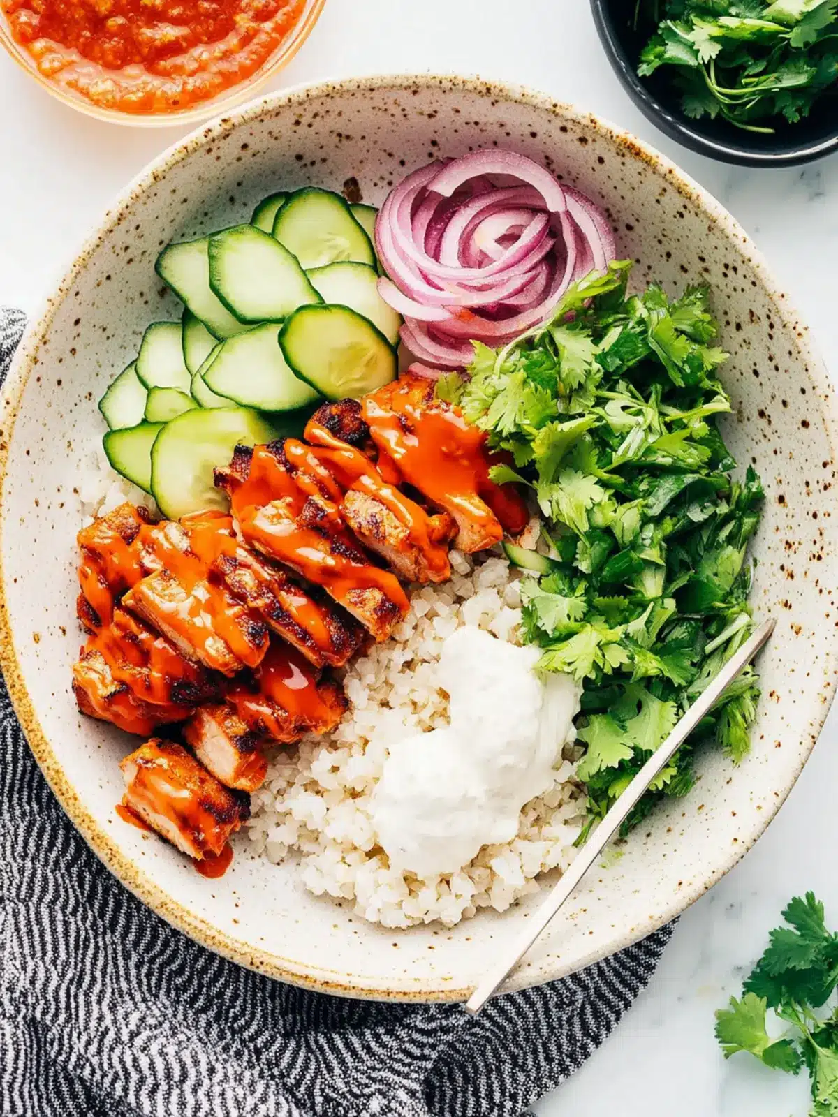 Spicy Buffalo Chicken Bowls for a Flavorful Dinner Adventure 2 Buffalo Chicken Bowls