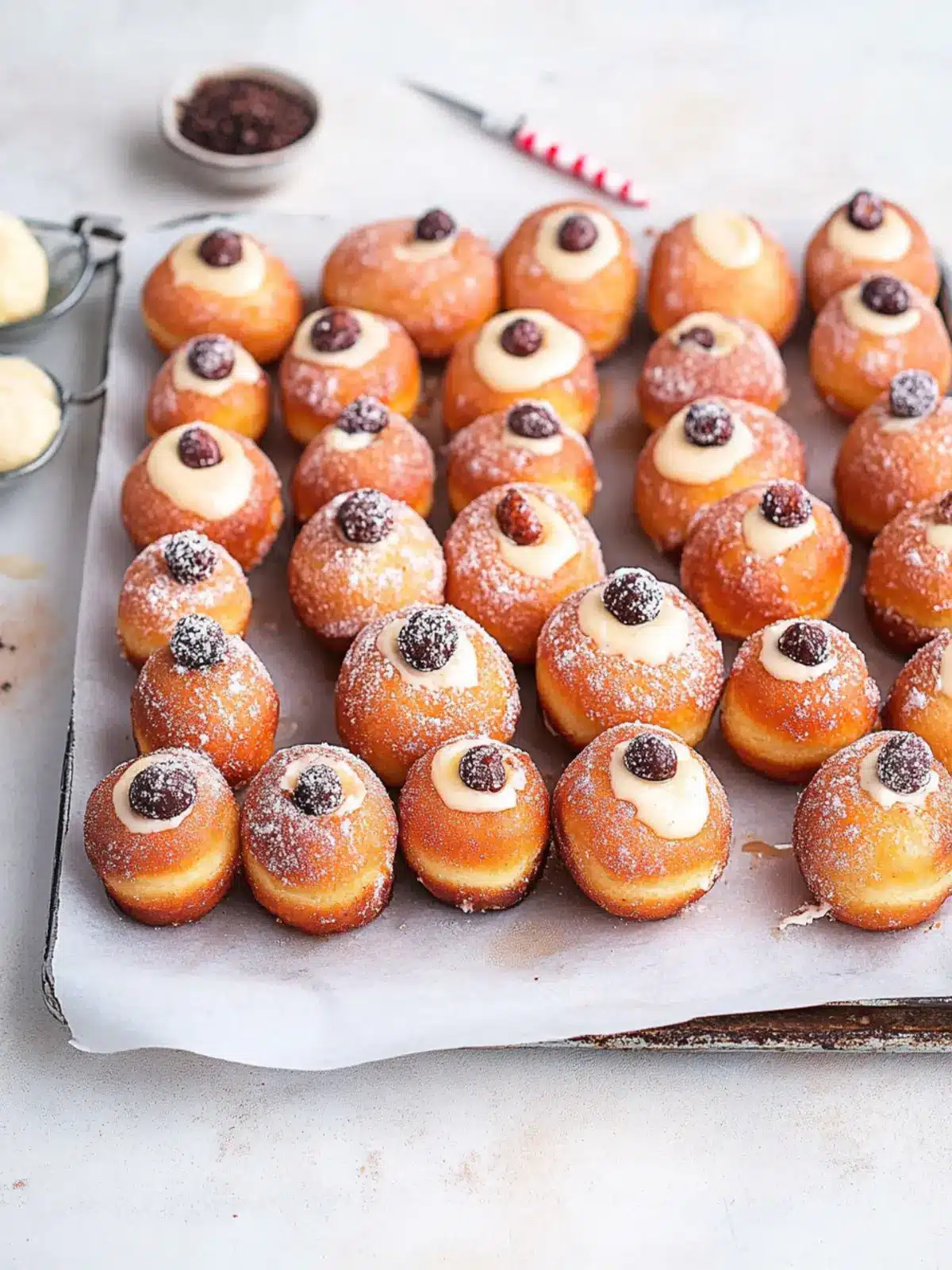 Mini Pastry Cream Filled Brioche Doughnuts That Wow Your Tastebuds 4 Mini Pastry Cream Filled Brioche Doughnuts