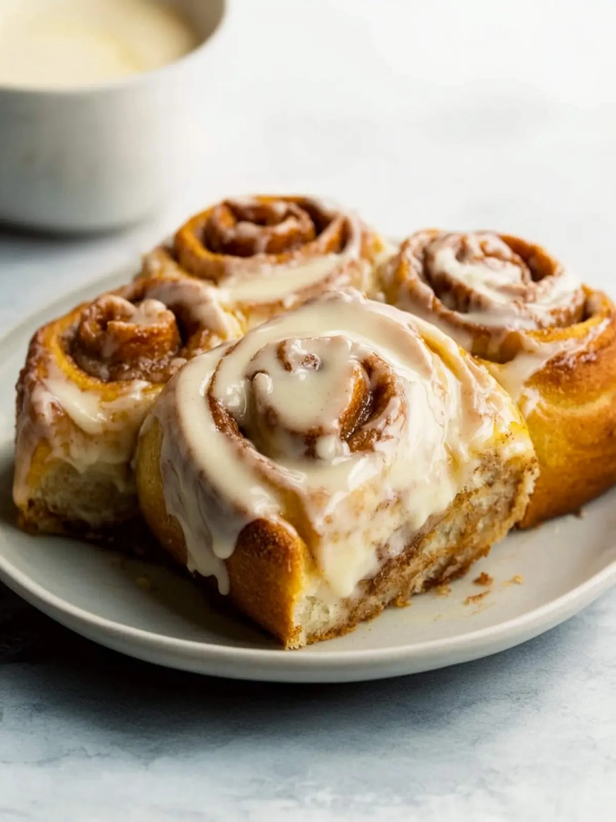 Decadent Cinnamon Rolls with Irresistible Brown Butter Frosting 4 Cinnamon Rolls with Brown Butter Frosting
