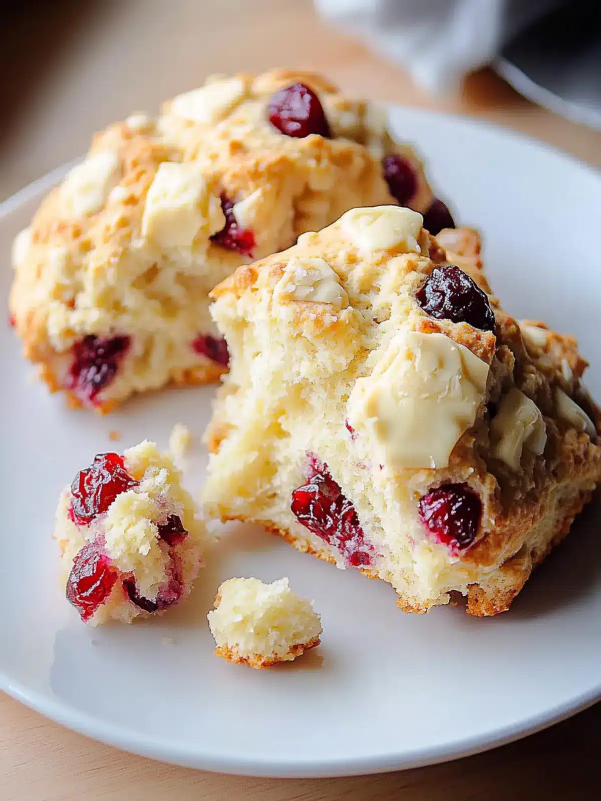Whip Up Irresistible White Chocolate Cranberry Scones Today 2 White Chocolate Cranberry Scones