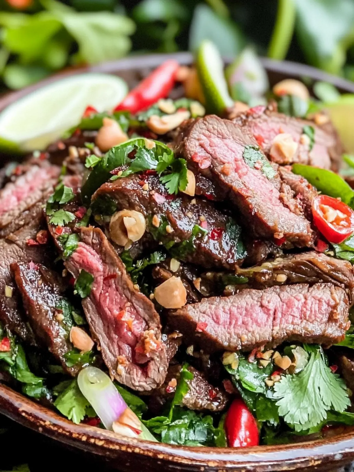 Authentic Nam Tok Beef Salad