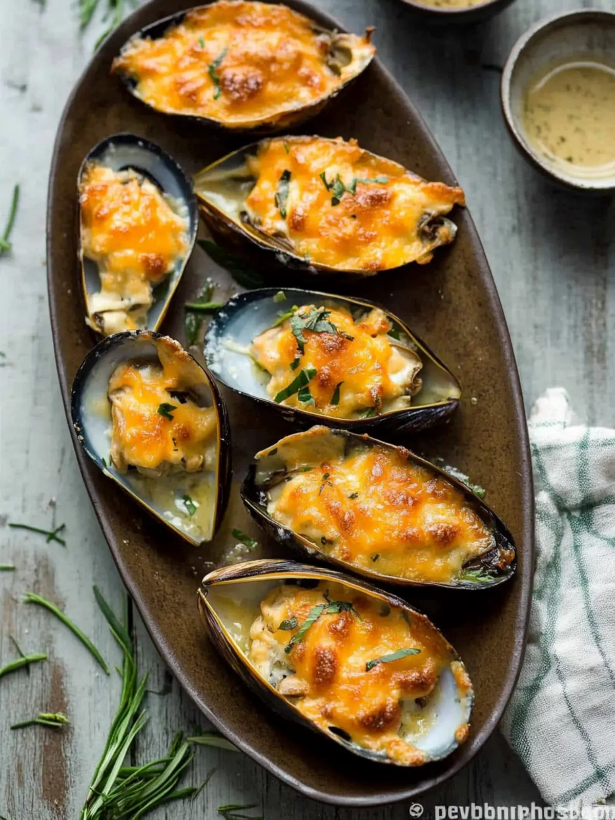 Baked Mussels with Cheese and Garlic for a Flavor Explosion 3 Baked Mussels with Cheese and Garlic
