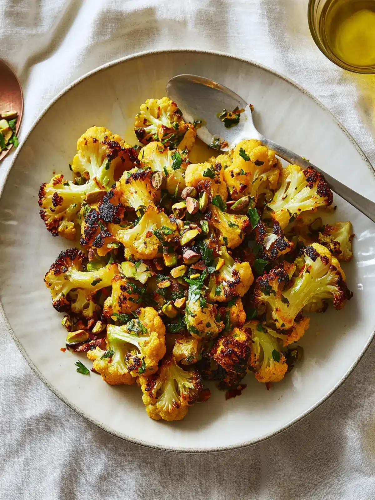 Turmeric-Roasted Cauliflower with Pistachio Gremolata Delight 2 Turmeric-Roasted Cauliflower with Pistachio Gremolata