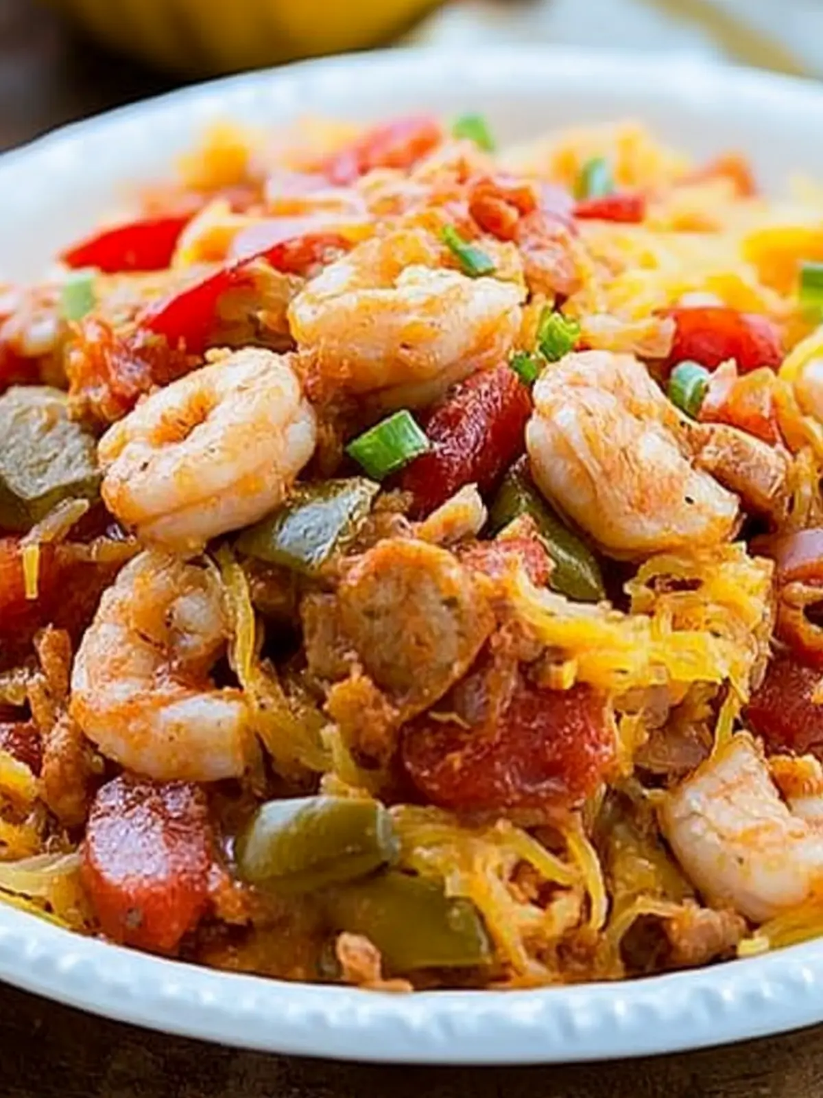 Spaghetti Squash Jambalaya: A Flavorful Twist on Tradition 5 Spaghetti Squash Jambalaya