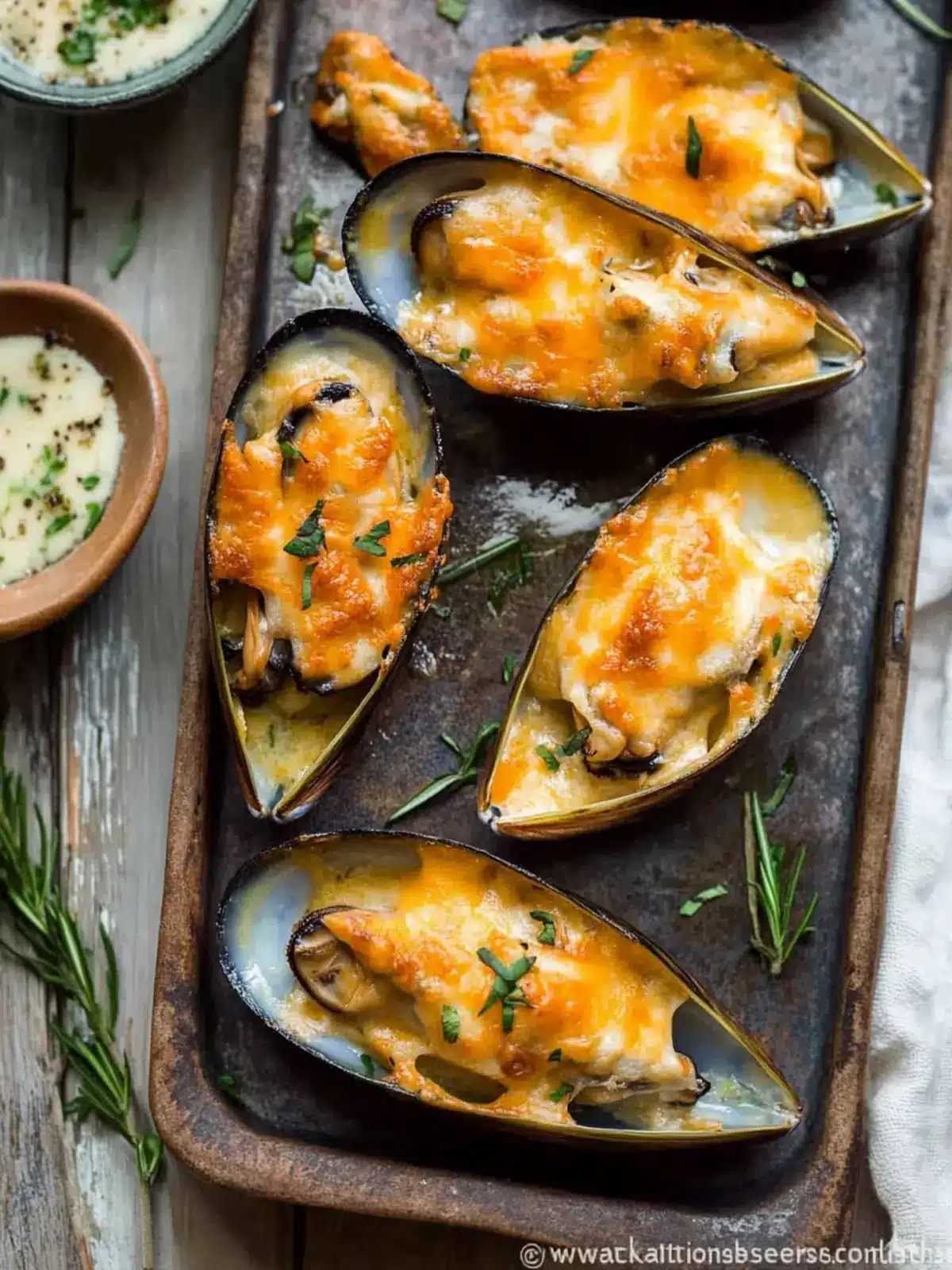 Baked Mussels with Cheese and Garlic for a Flavor Explosion 2 Baked Mussels with Cheese and Garlic