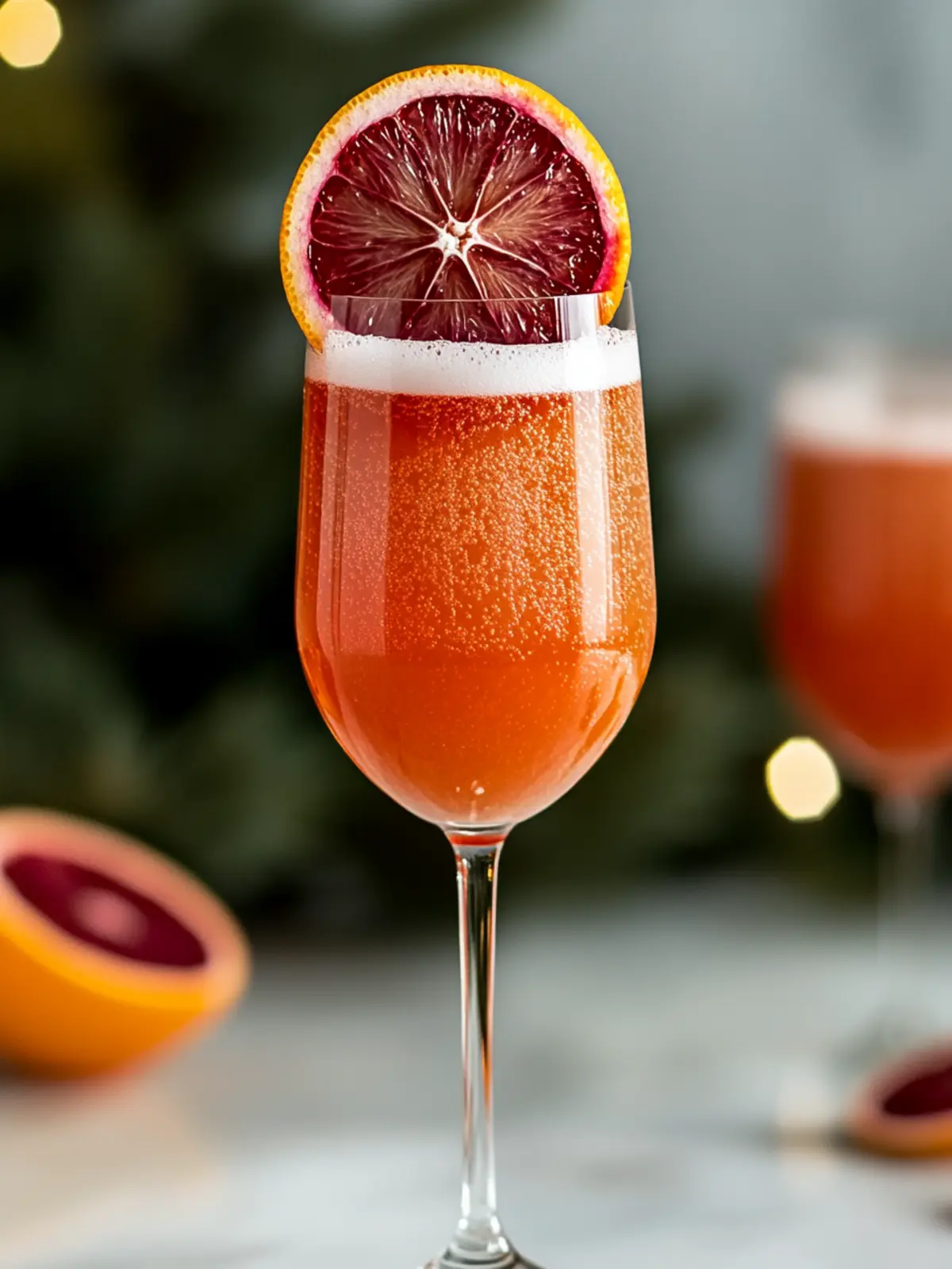Bursting Blood Orange Champagne Cocktail for Effortless Glam! 3 Blood Orange Champagne Cocktail