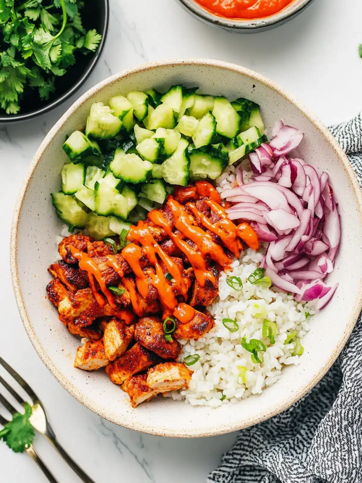 Spicy Buffalo Chicken Bowls for a Flavorful Dinner Adventure 4 Buffalo Chicken Bowls
