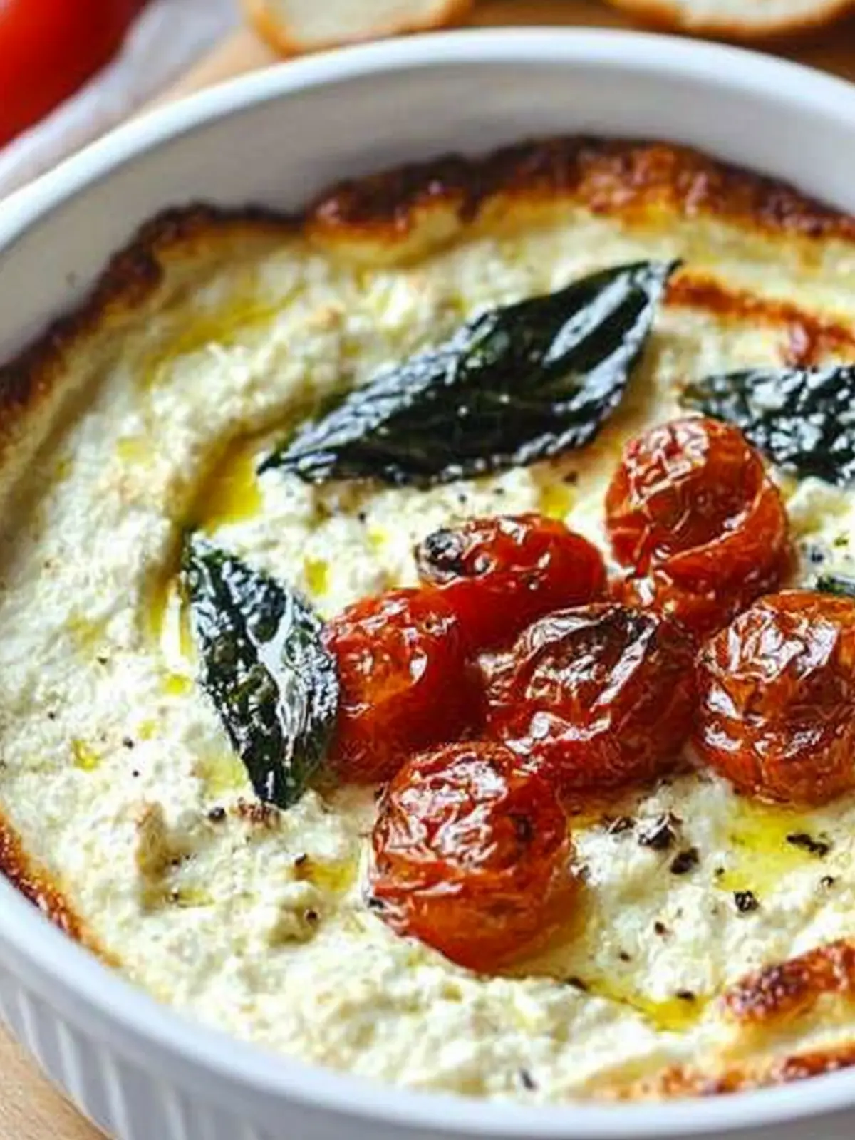 Baked Ricotta Dip with Roasted Tomatoes for Cozy Nights 3 Baked Ricotta Dip