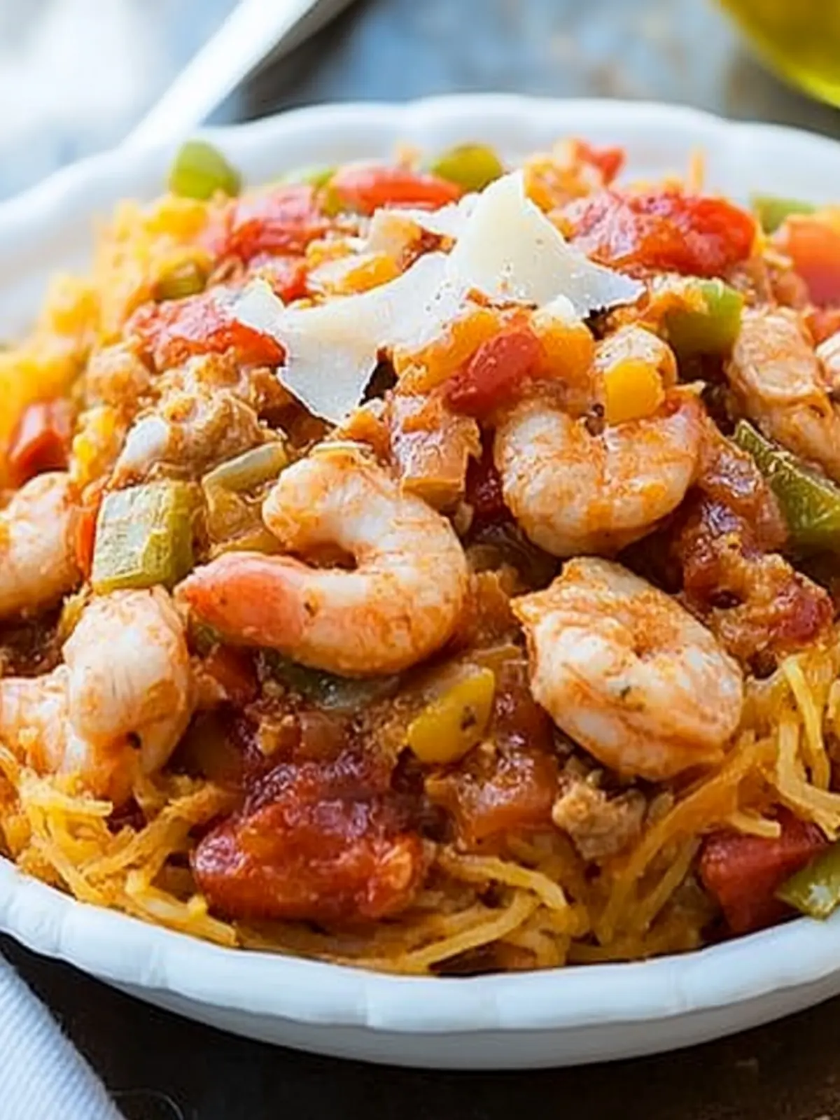 Spaghetti Squash Jambalaya: A Flavorful Twist on Tradition 4 Spaghetti Squash Jambalaya