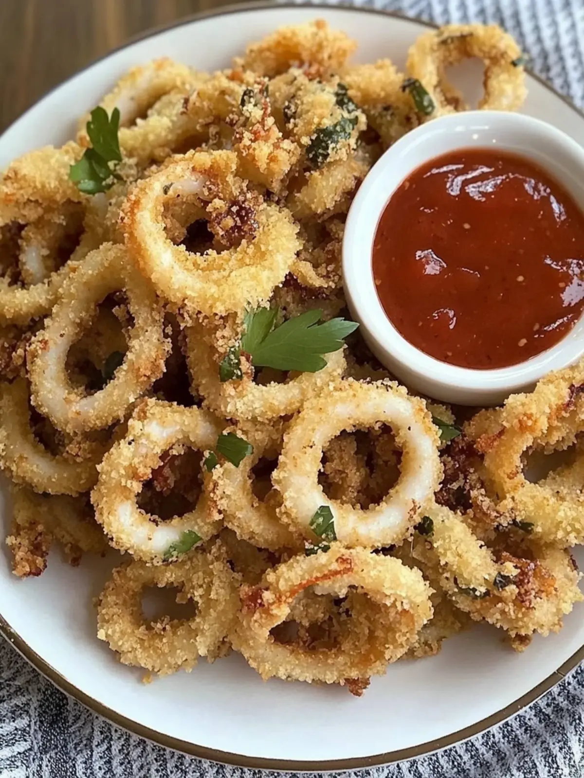 Crispy Baked Calamari with Cheesy Breadcrumbs for Flavor Lovers 4 Crispy Baked Calamari