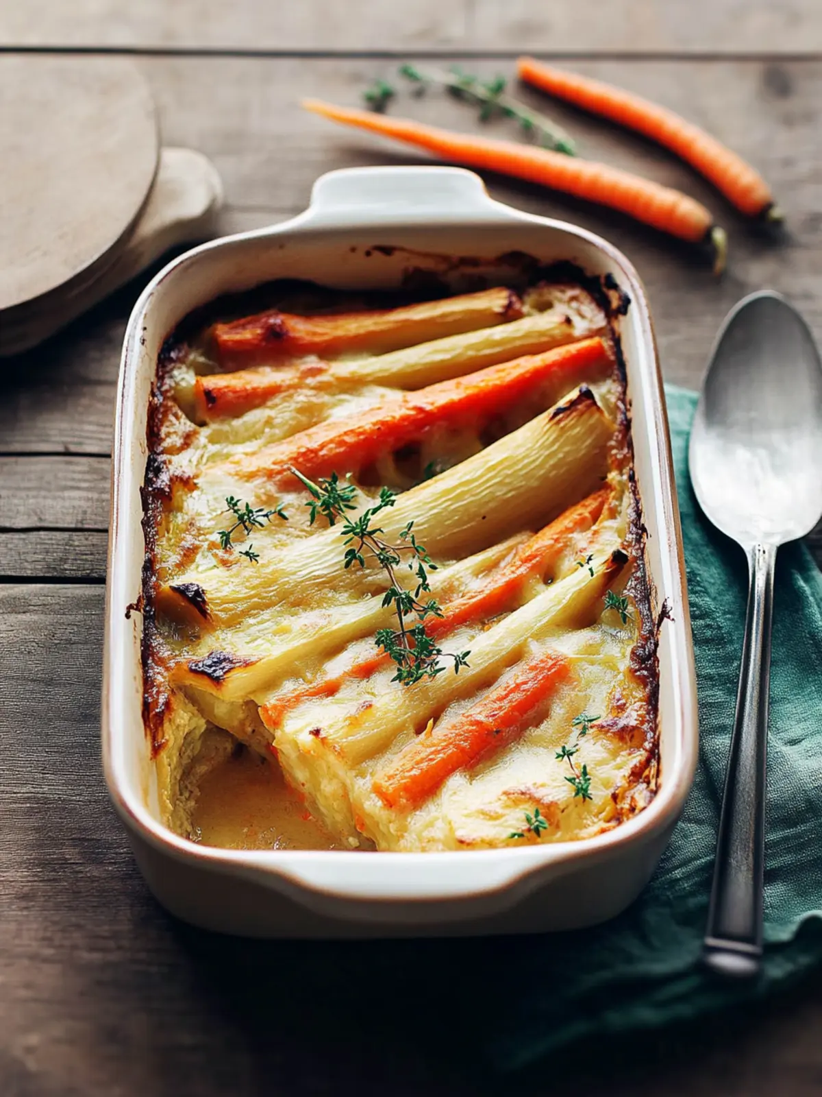 Easy Parsnip & Carrot Bake