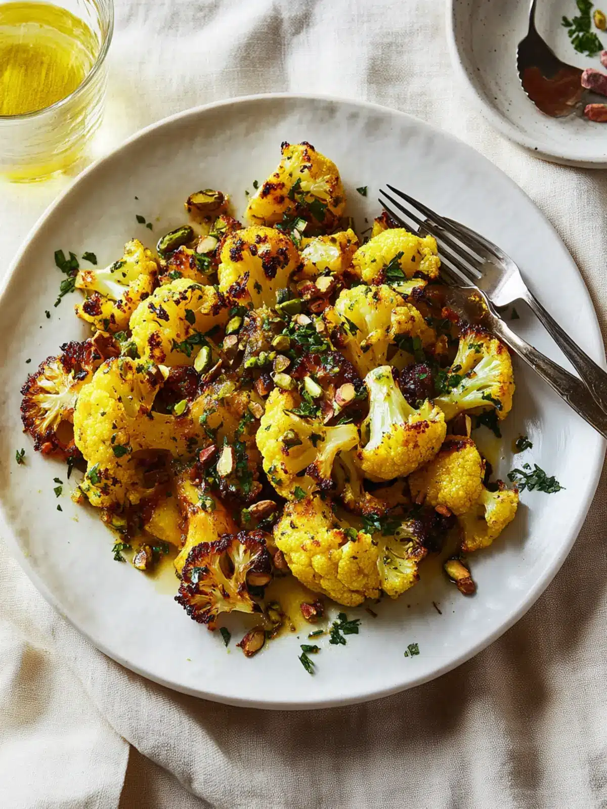Turmeric-Roasted Cauliflower with Pistachio Gremolata Delight 3 Turmeric-Roasted Cauliflower with Pistachio Gremolata