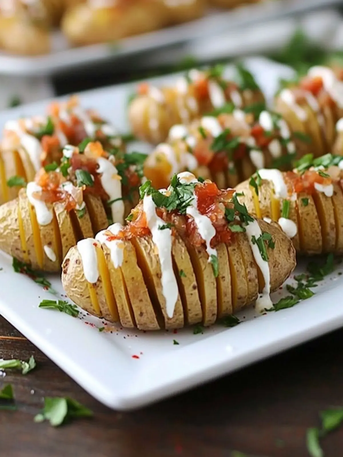 New Year's Eve Fingerling Hasselback Loaded Potato Bites Delight 3 New Year's Eve Fingerling Hasselback Loaded Potato Bites