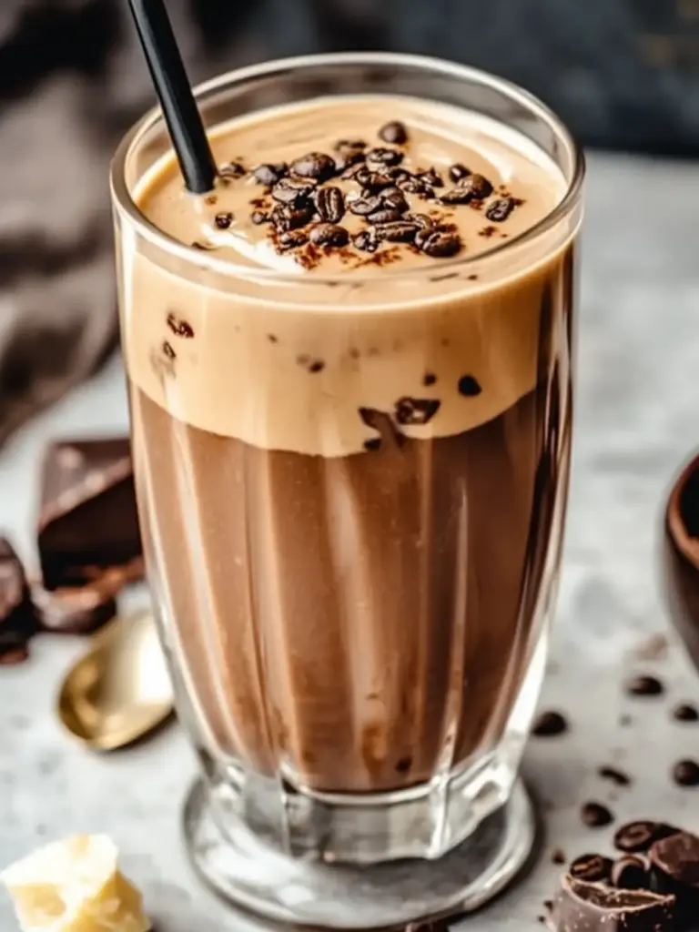 Tahini Chocolate Coffee Date Shake