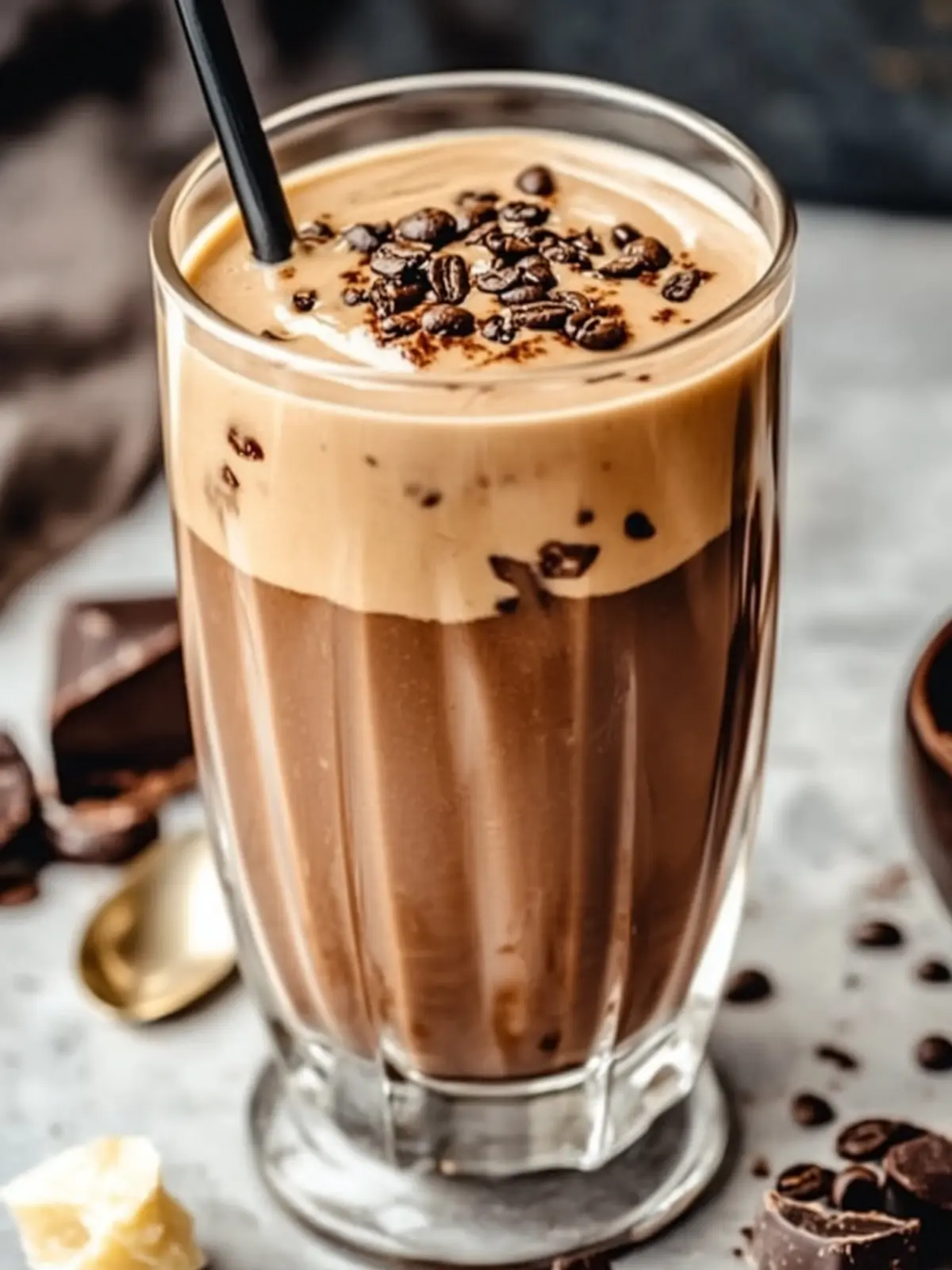Delicious Tahini Chocolate Coffee Date Shake for Energy Boost 5 Tahini Chocolate Coffee Date Shake