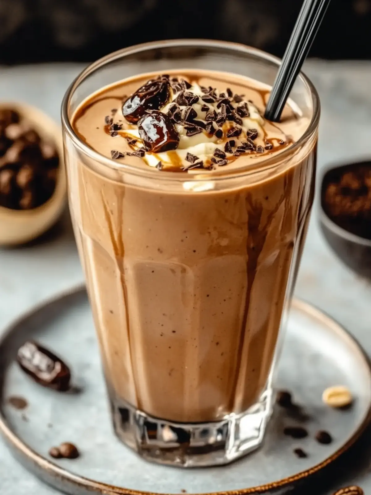 Delicious Tahini Chocolate Coffee Date Shake for Energy Boost 4 Tahini Chocolate Coffee Date Shake