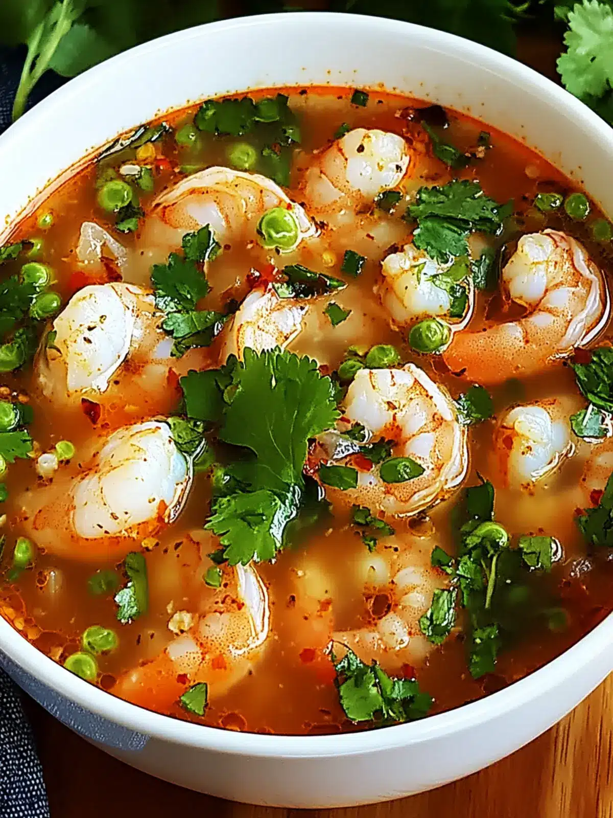 Quick and Spicy Shrimp Soup