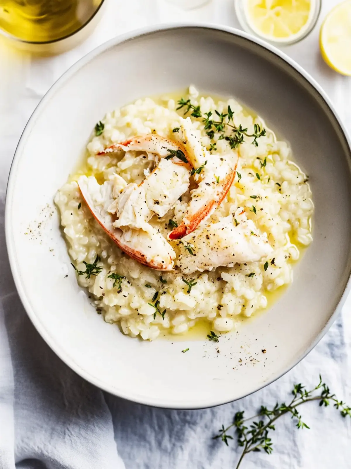 Crab Risotto with Garlic Wine Sauce: A Luxurious Dinner Delight 4 Crab Risotto (with a garlic wine sauce)