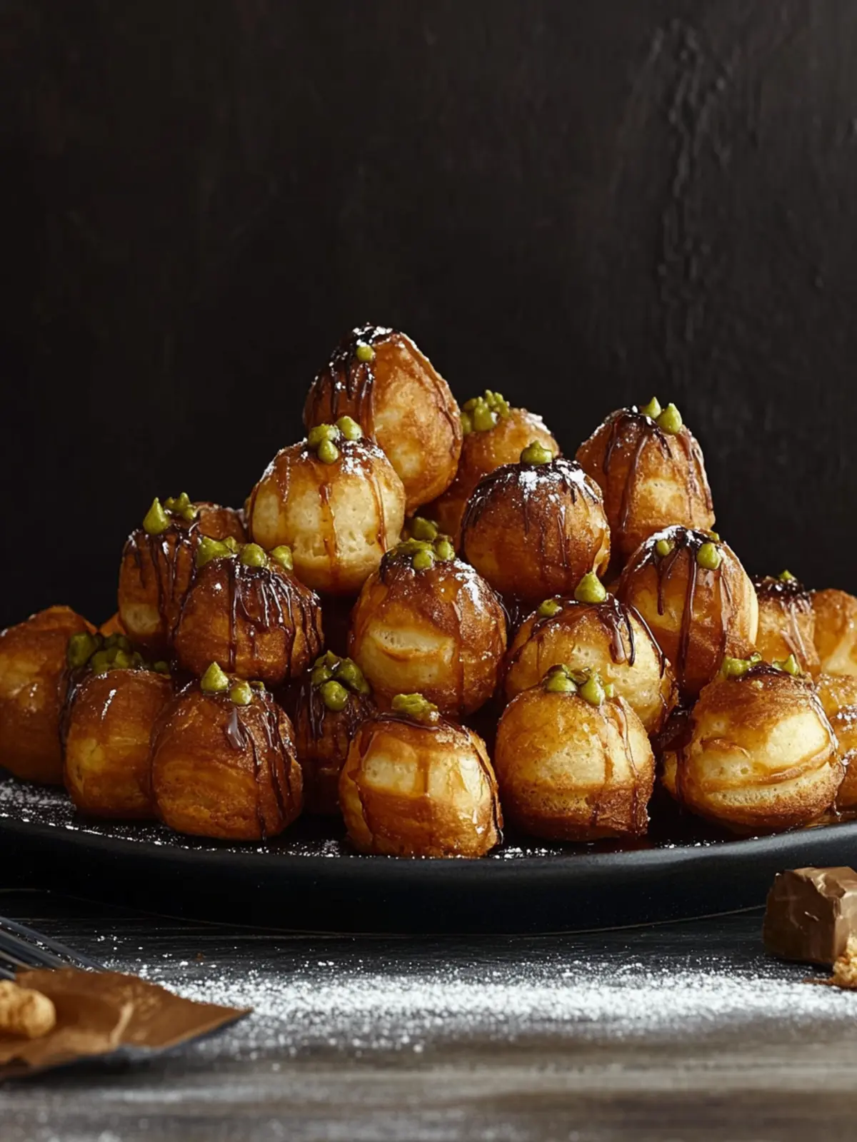 Delicious Loukoumades with Cinnamon Chocolate Twist 5 Loukoumades