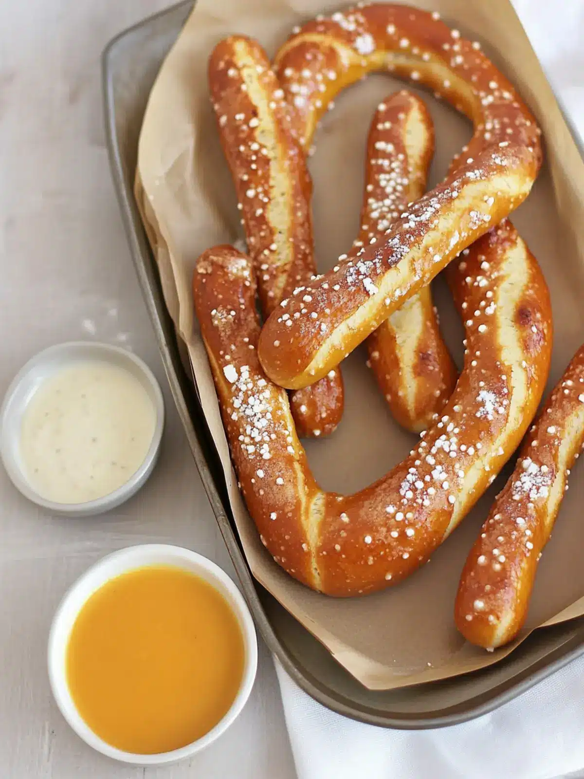 Homemade German Soft Pretzel Sticks: Easy and Irresistible! 2 German Soft Pretzel Sticks
