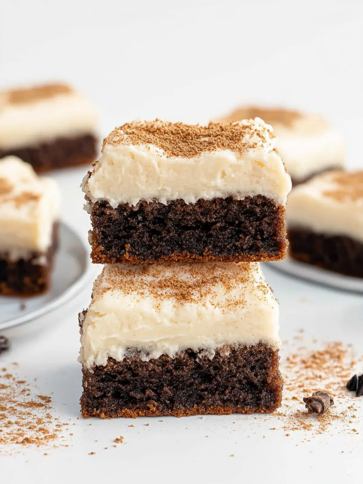 Frosted Gingerbread Cookie Bars (Vegan)