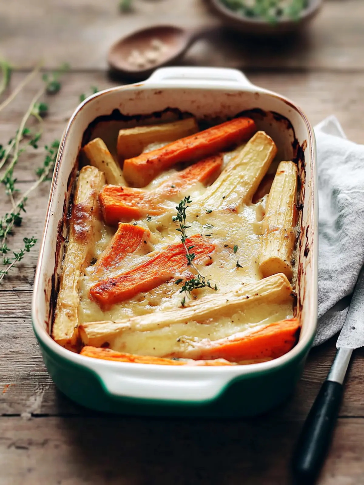 Easy Parsnip & Carrot Bake