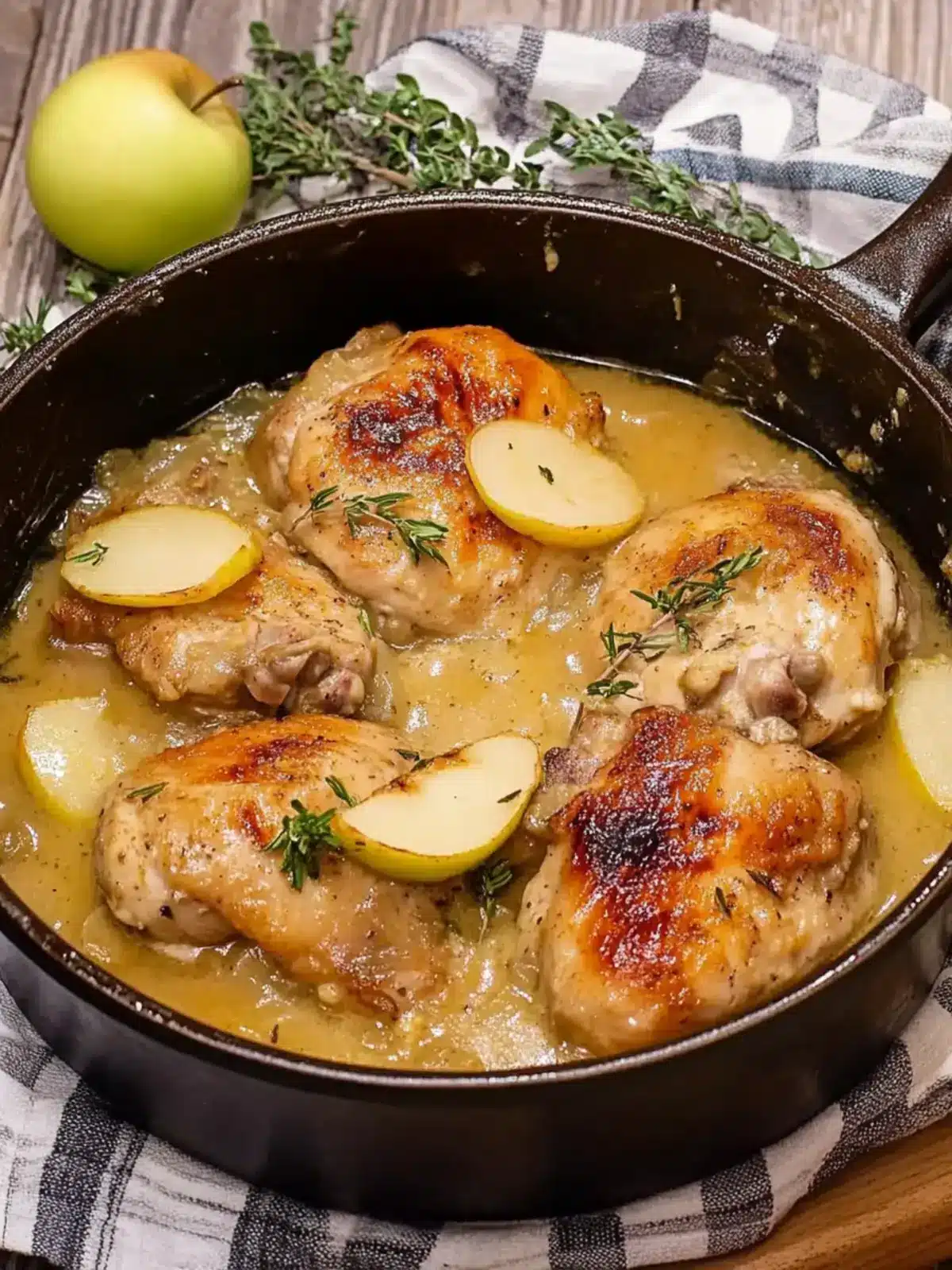 Chicken Normandy or French Apple Cider Chicken