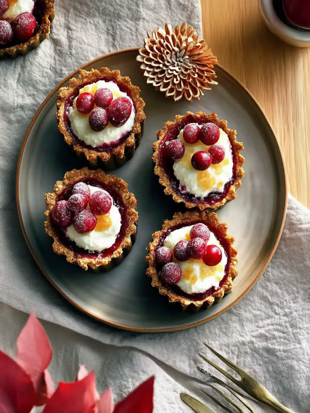 Mini Cranberry-Cheesecake Pies That Wow Every Holiday Table 5 Mini Cranberry-Cheesecake Pies