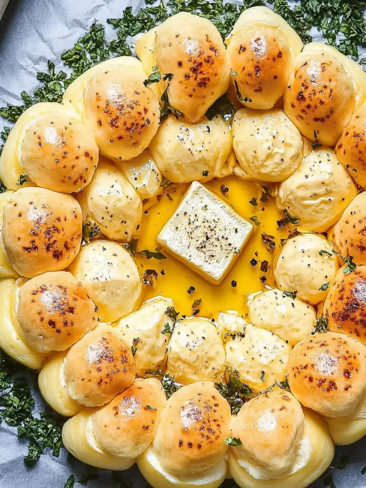 Baked Brie Wreath