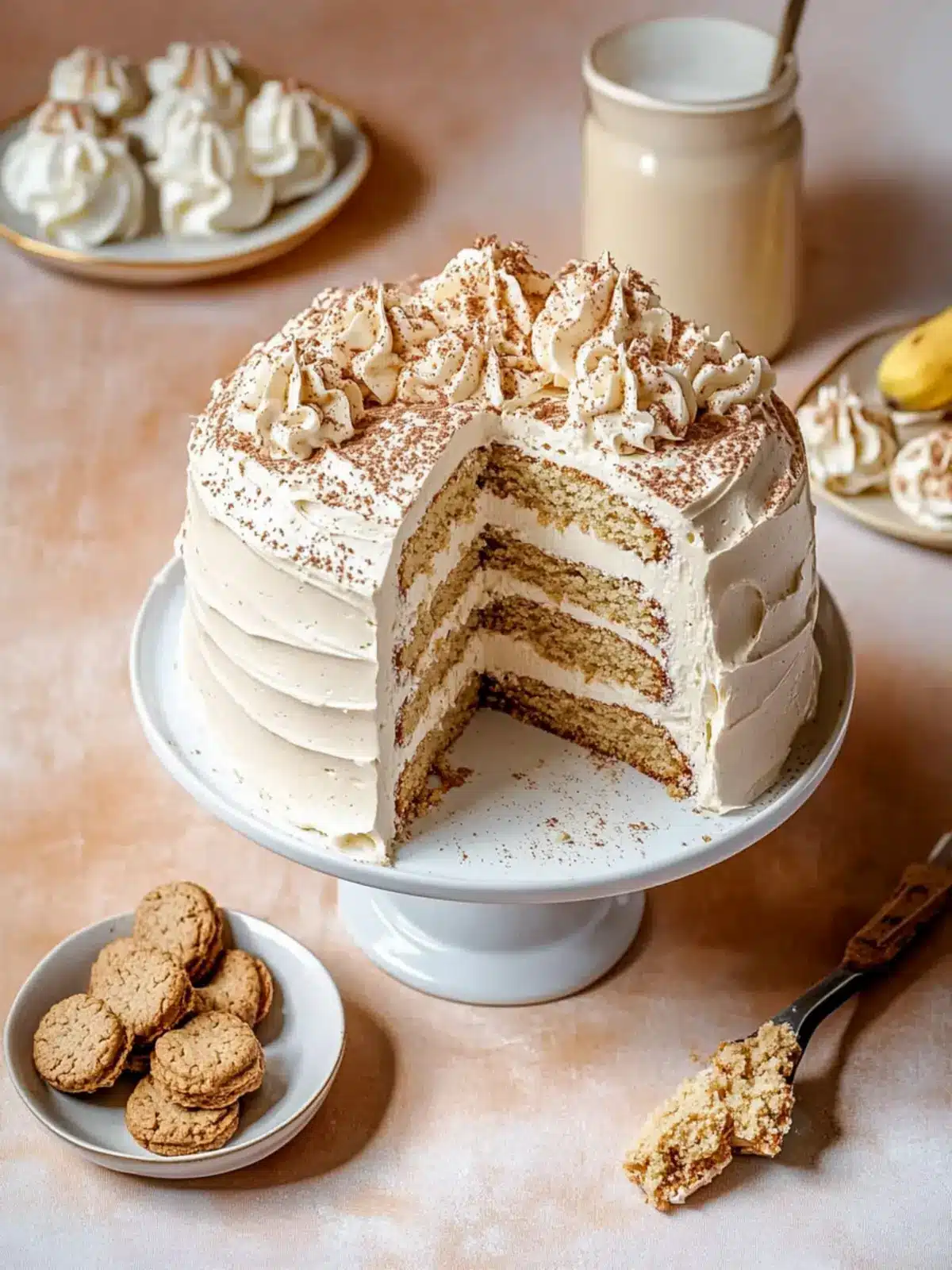 Banana Cookie Butter Cake
