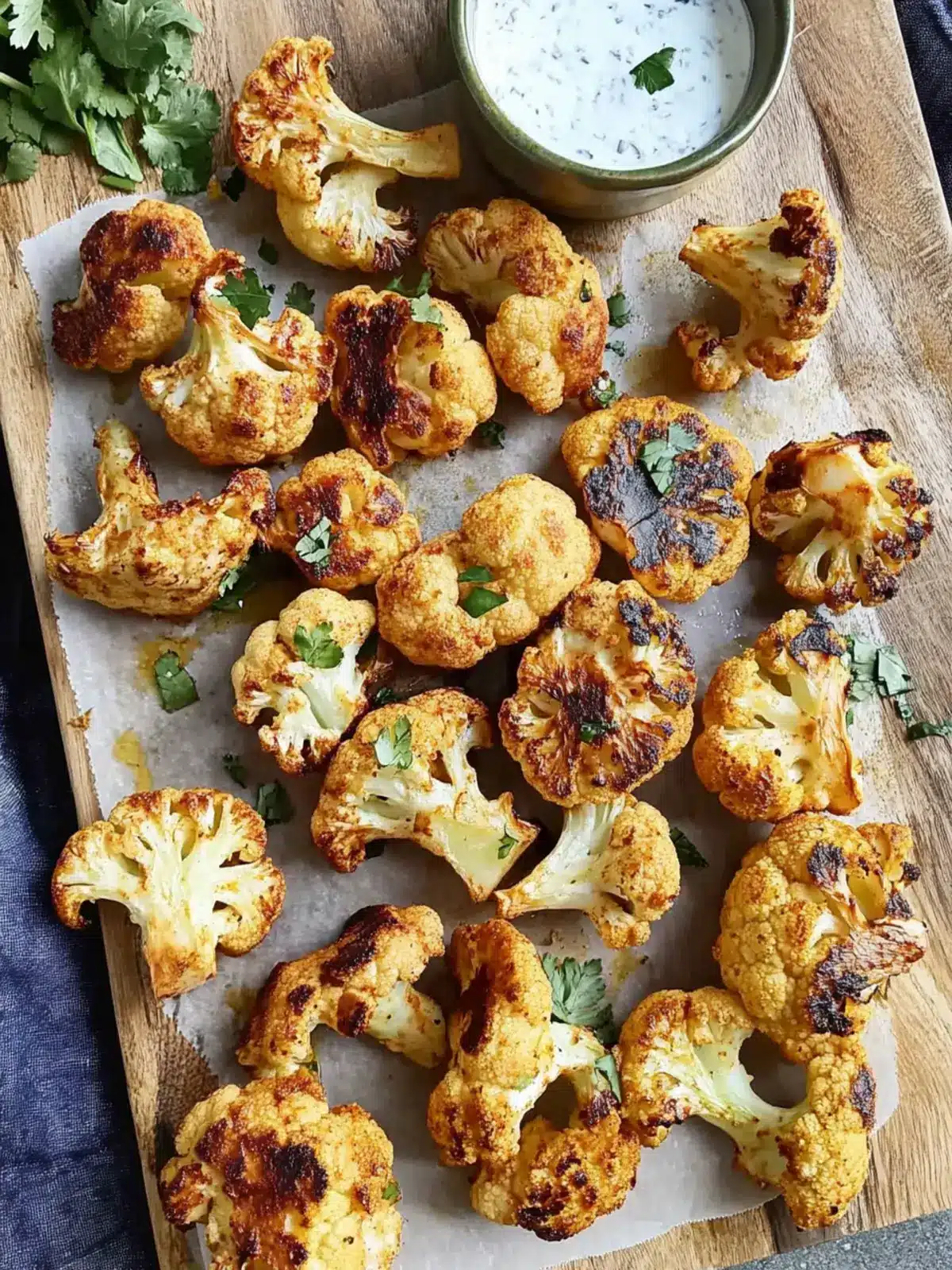 Roasted Greek Yogurt Cauliflower