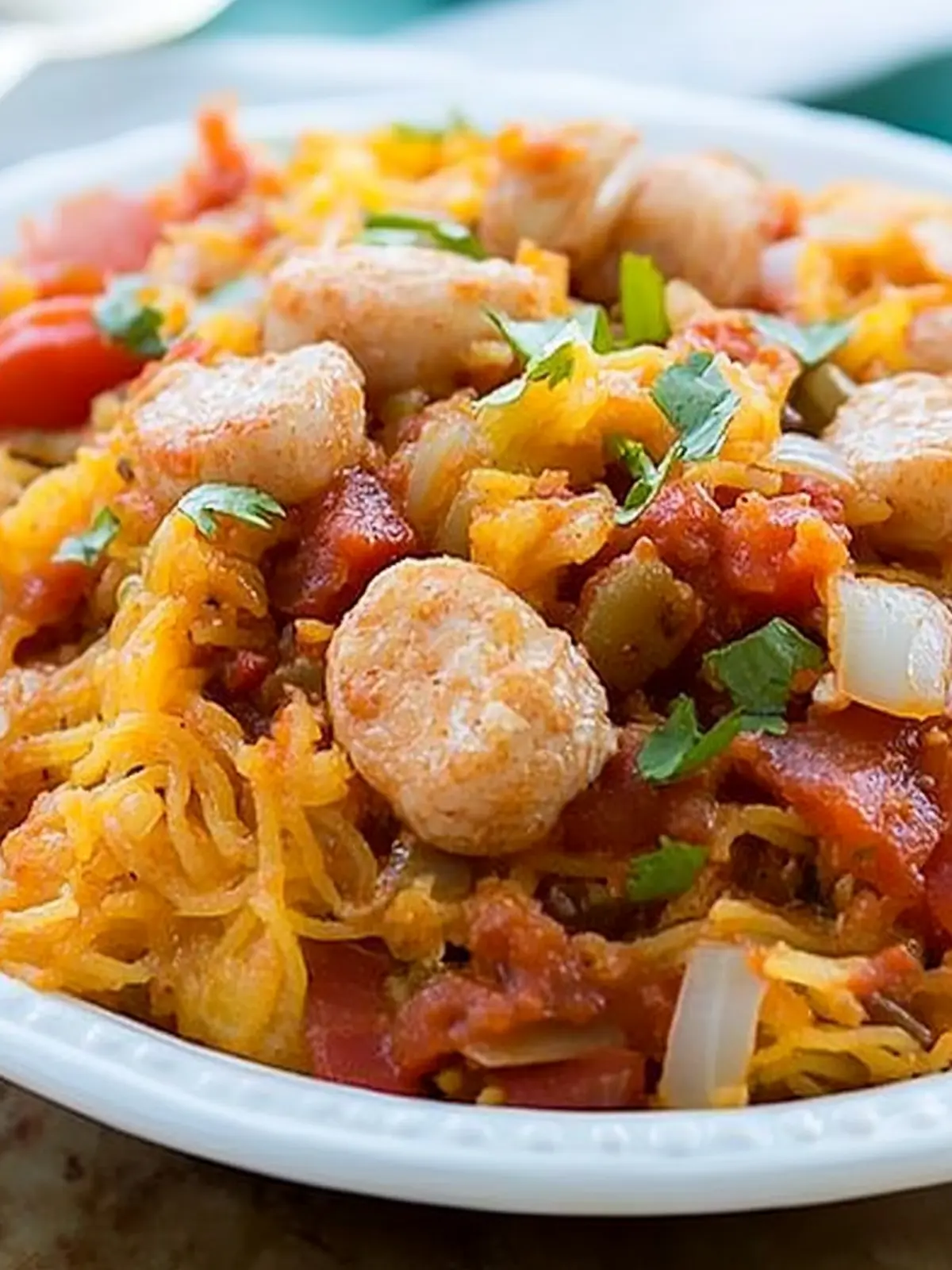 Spaghetti Squash Jambalaya: A Flavorful Twist on Tradition 2 Spaghetti Squash Jambalaya