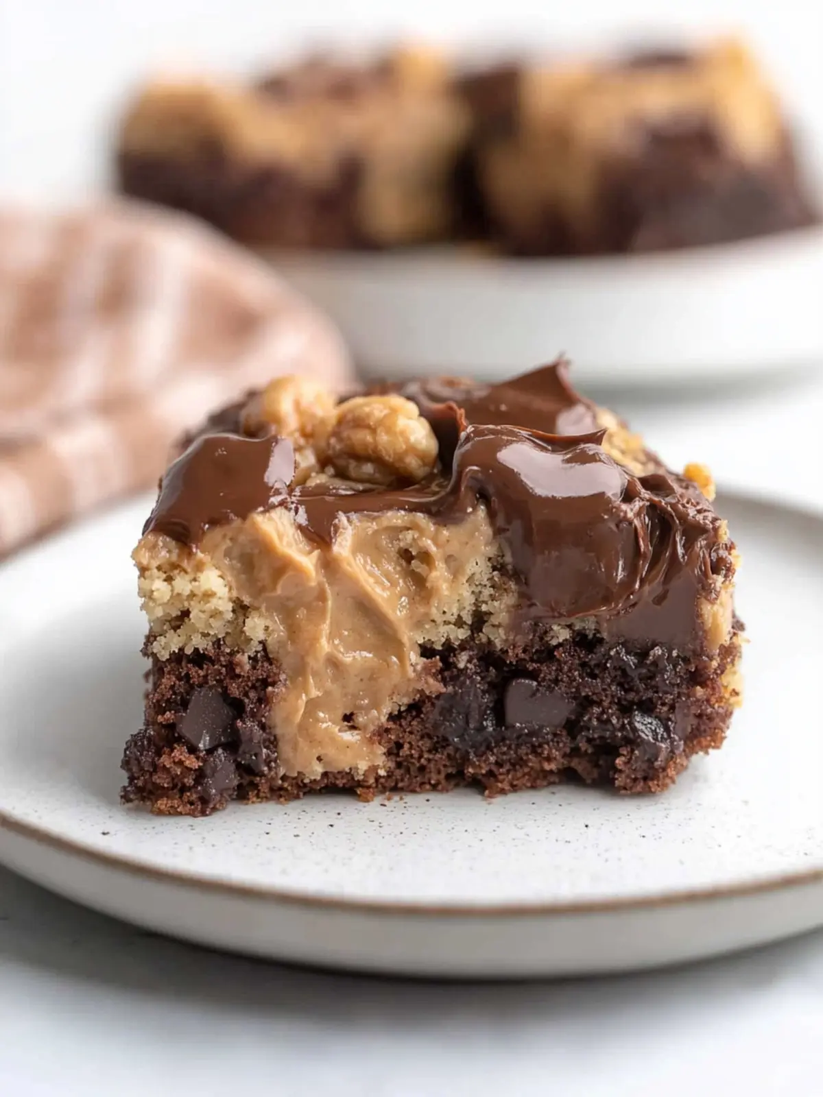 Peanut Butter Earthquake Cake