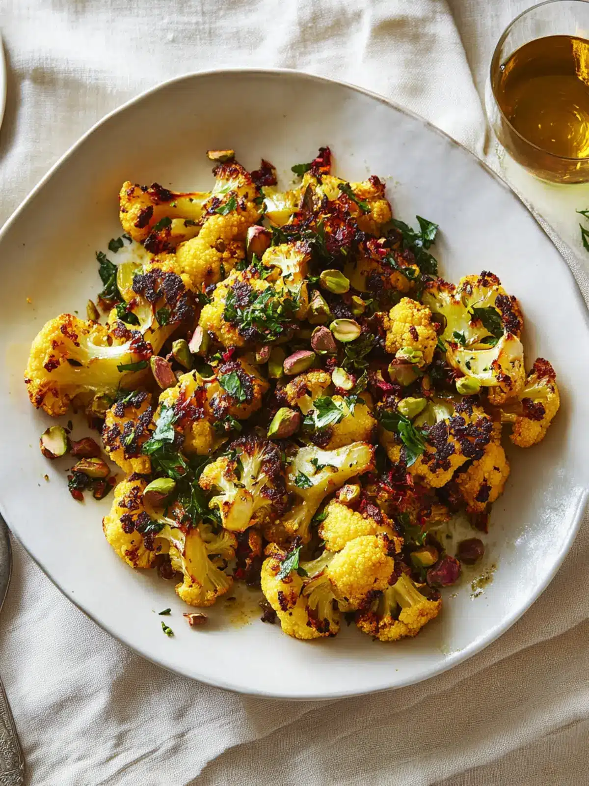 Turmeric-Roasted Cauliflower with Pistachio Gremolata Delight 5 Turmeric-Roasted Cauliflower with Pistachio Gremolata
