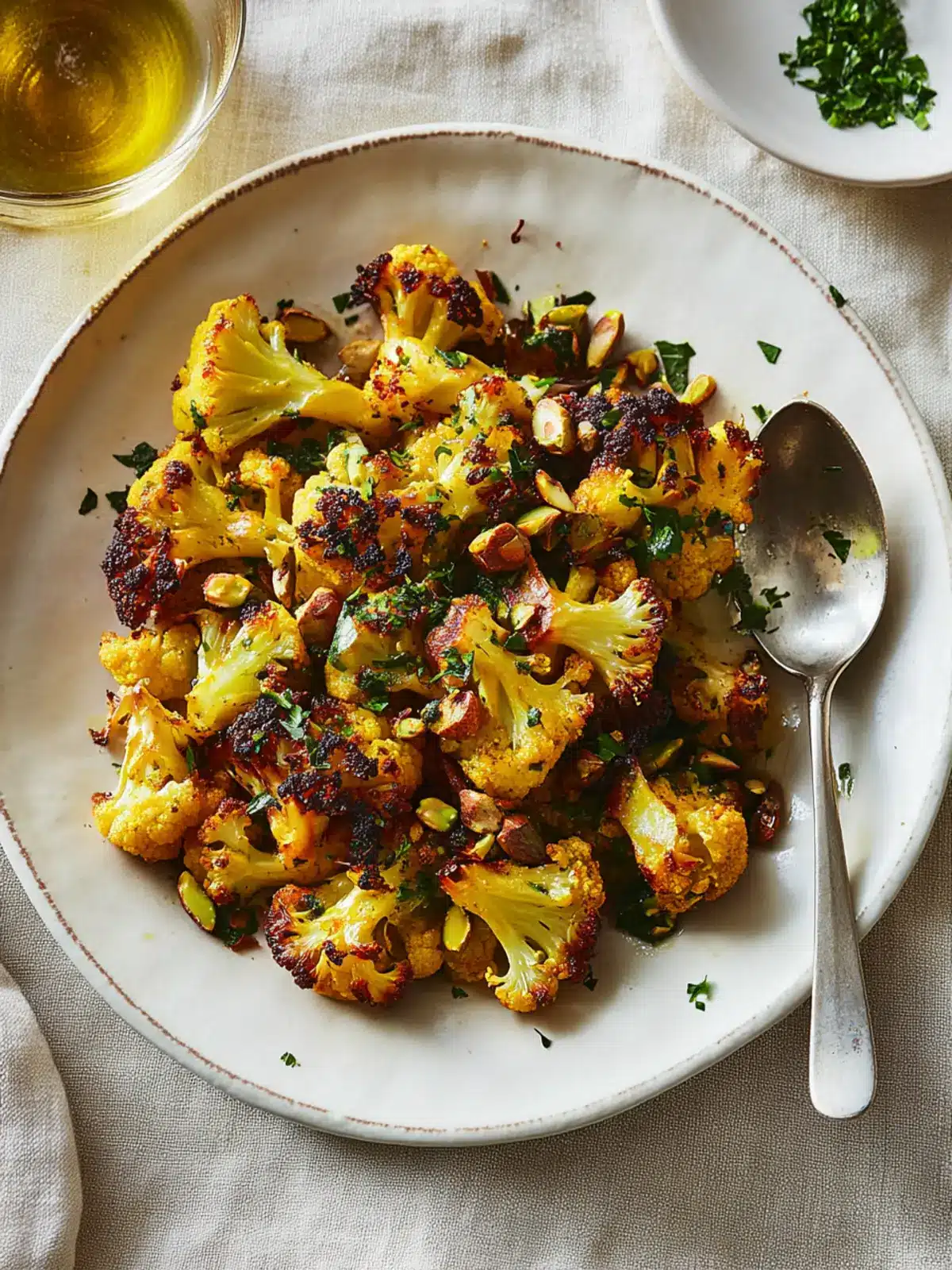 Turmeric-Roasted Cauliflower with Pistachio Gremolata Delight 4 Turmeric-Roasted Cauliflower with Pistachio Gremolata