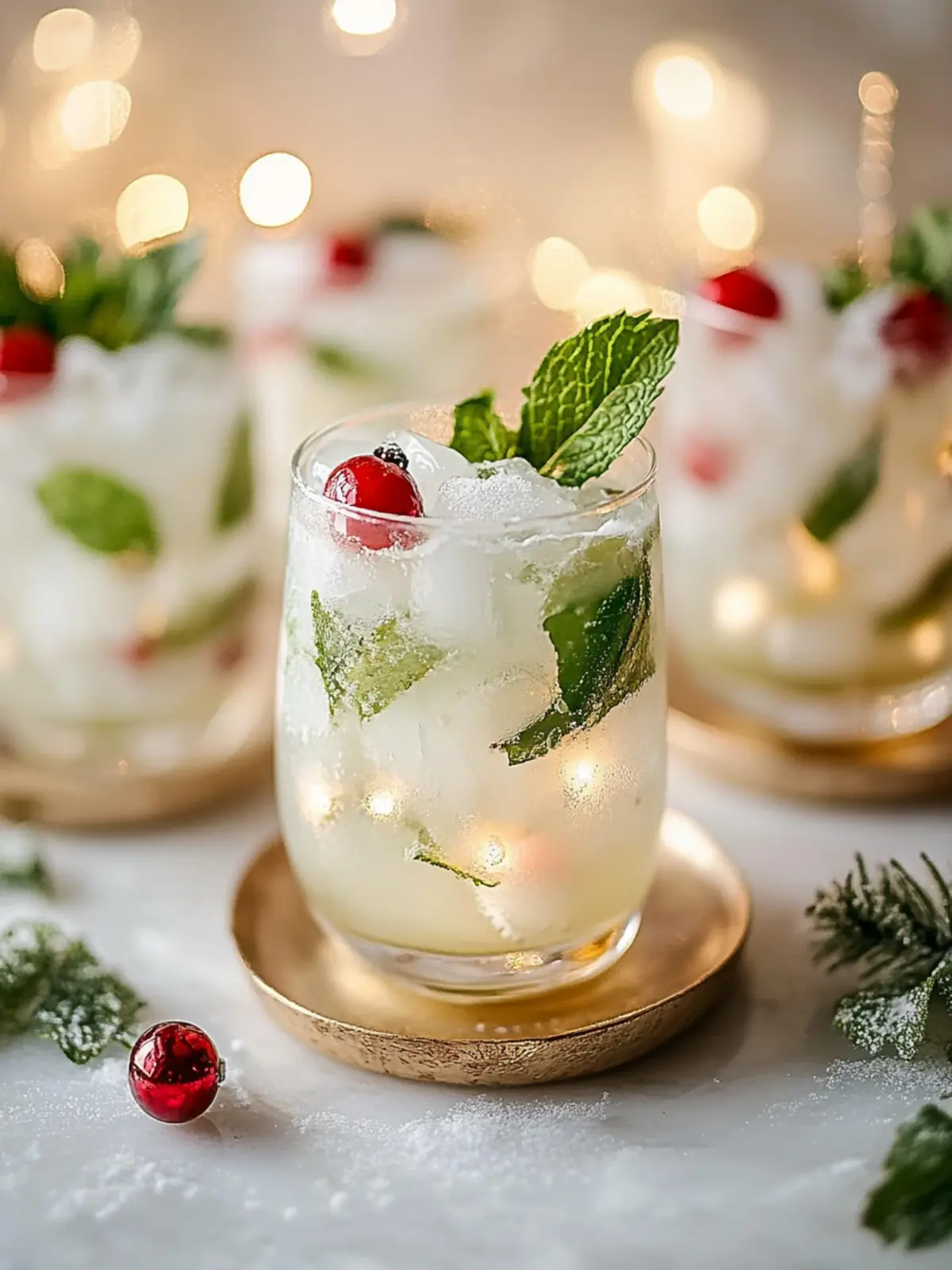 White Christmas Mojitos