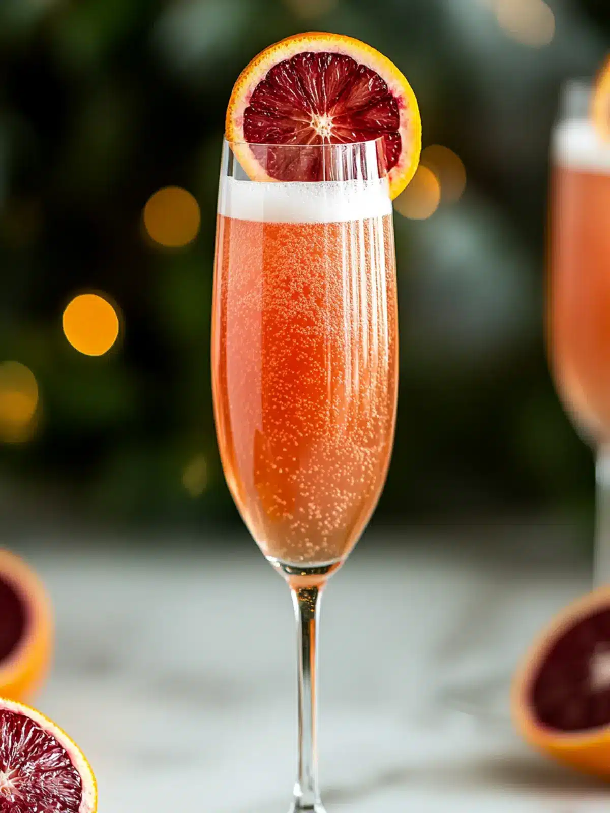 Bursting Blood Orange Champagne Cocktail for Effortless Glam! 2 Blood Orange Champagne Cocktail