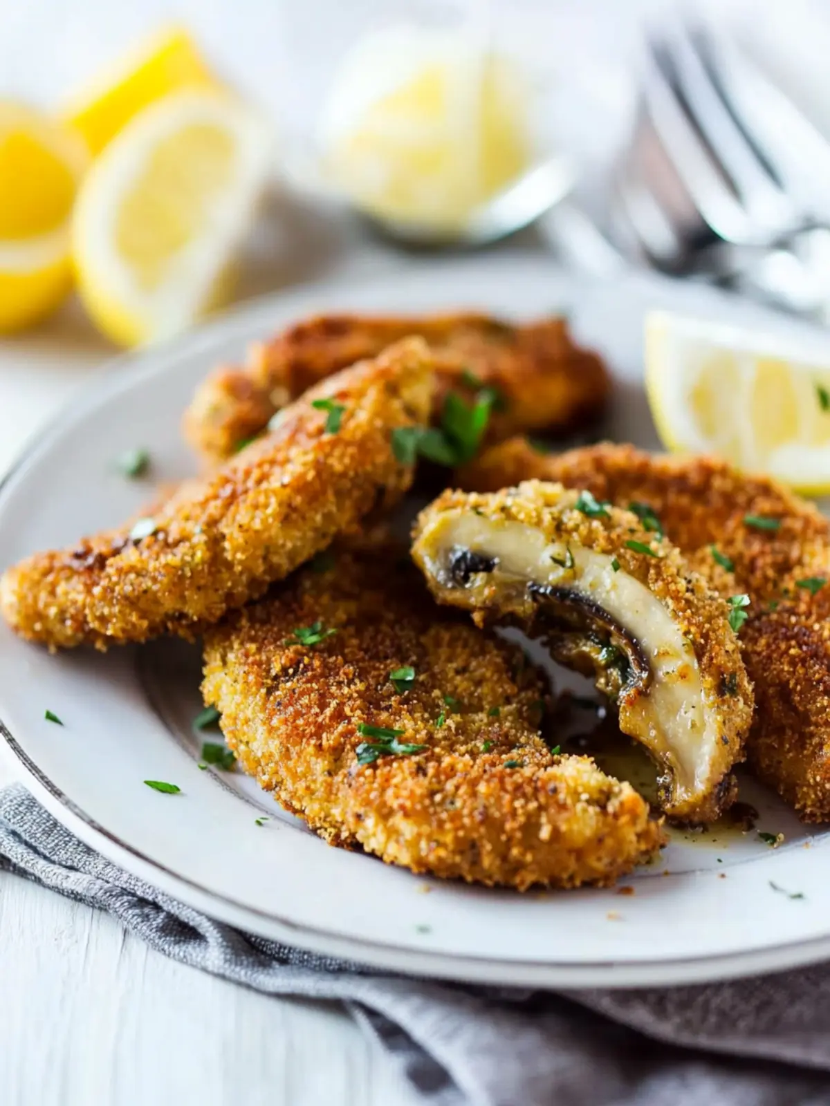 Portobello Mushroom Schnitzel