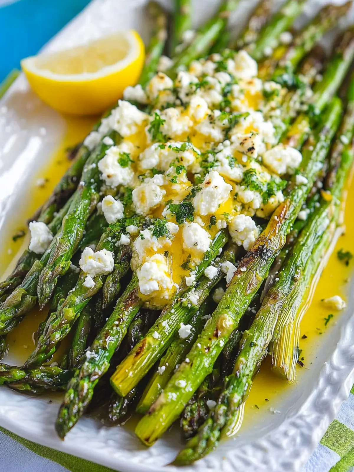 Lemon and Feta Grilled Asparagus
