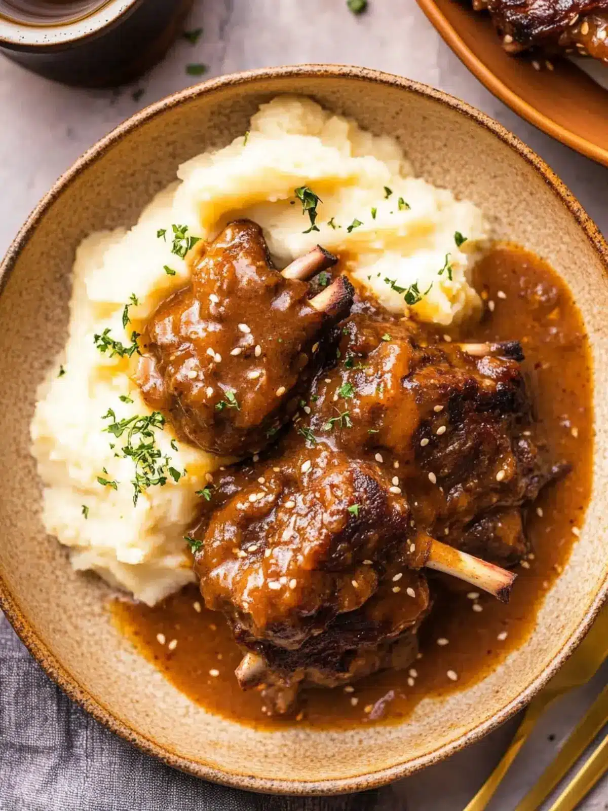 Asian-Inspired Creamy Braised Short Ribs