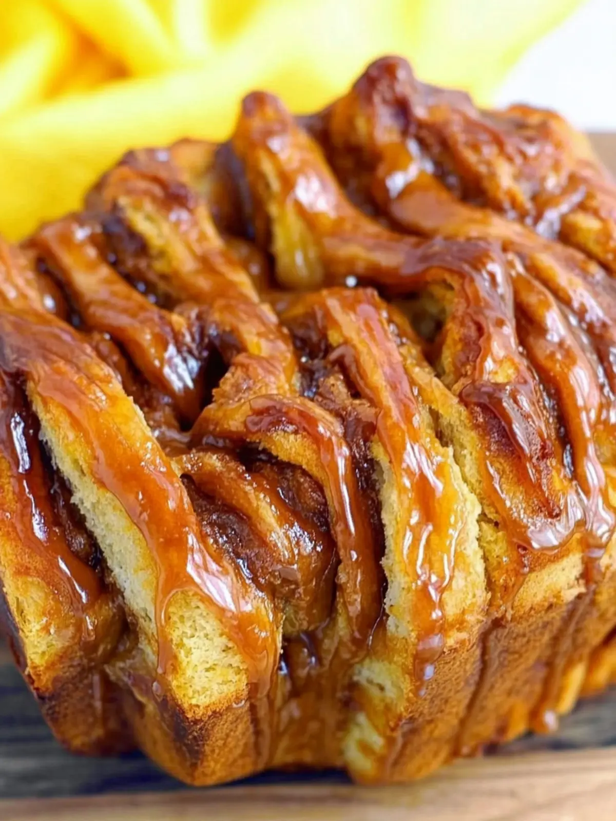 Easy Caramel Pumpkin Pull Apart Bread