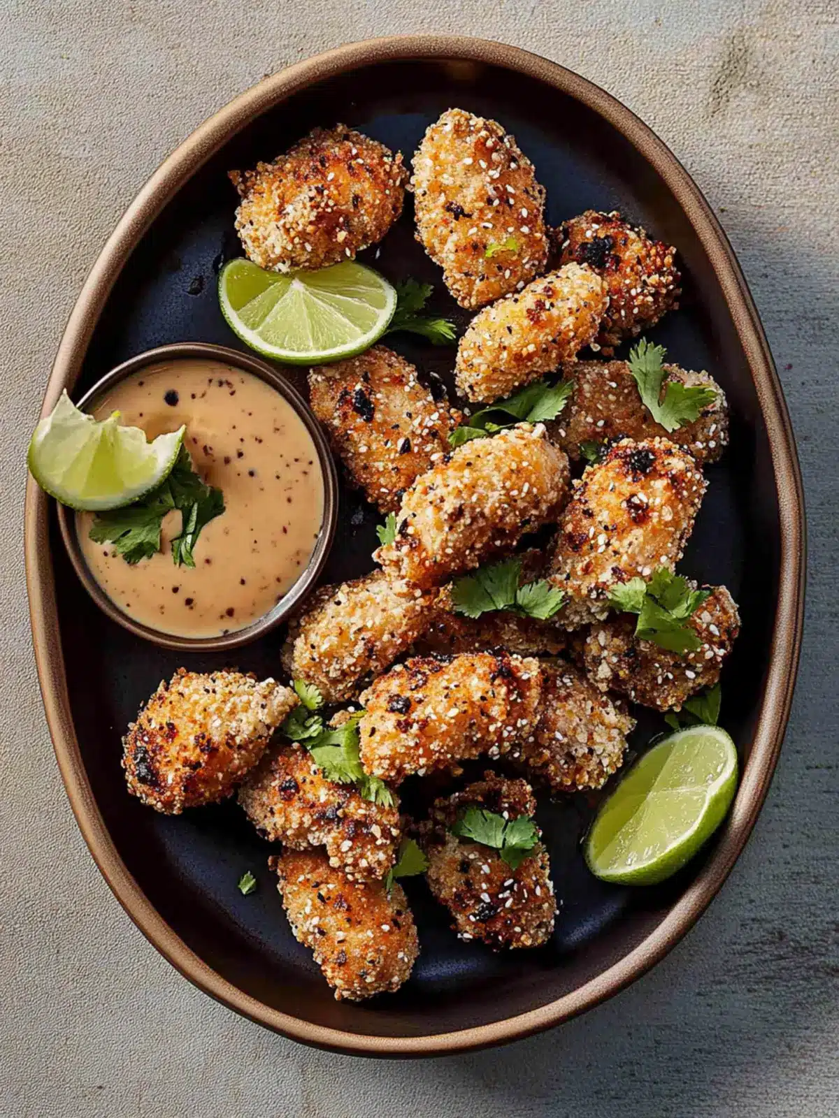 Crispy Asian Style Air Fryer Chicken Nuggets