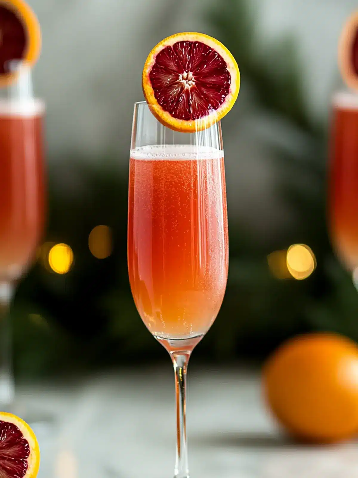 Bursting Blood Orange Champagne Cocktail for Effortless Glam! 4 Blood Orange Champagne Cocktail