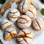 Thai Tea Mochi Crinkle Cookies
