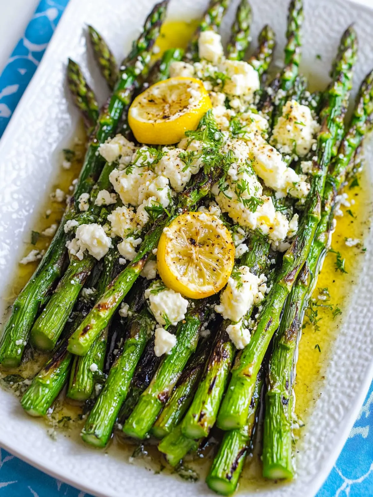 Lemon and Feta Grilled Asparagus