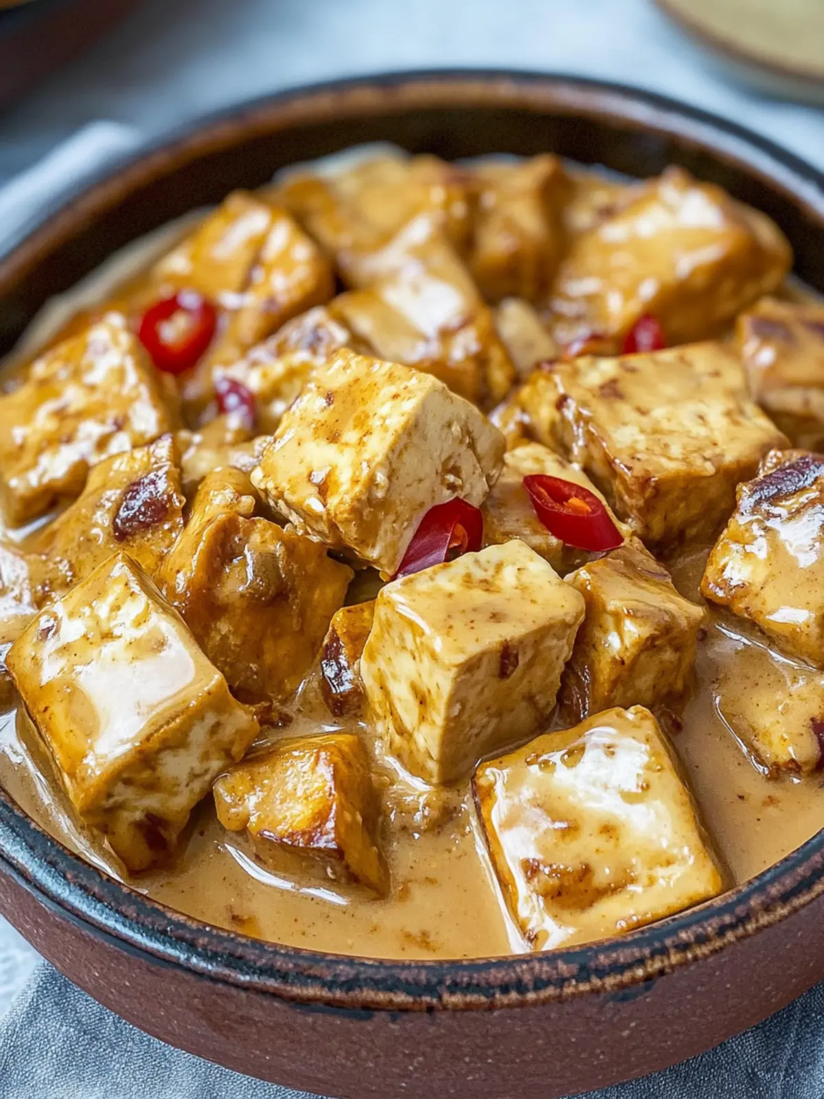 Spicy Peanut Tofu